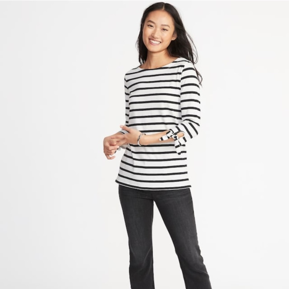 Black and white striped shirt